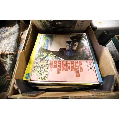 188 - Large box of mixed LP records