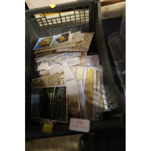 230 - Tray of various postcards