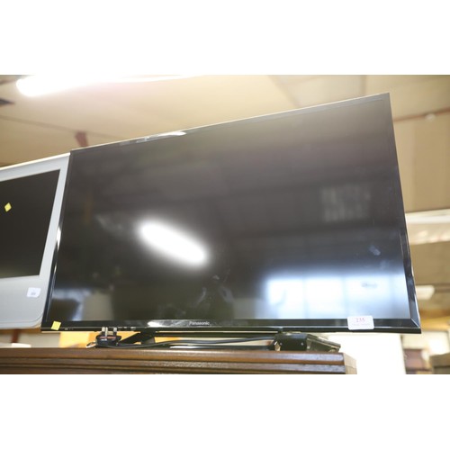 235 - Panasonic 32 inch LED TV with remote - warranted until 12 noon Tuesday following the above sale