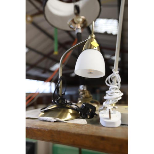 240 - 2 desk/table lamps - warranted until 12 noon Tuesday following the above sale