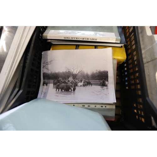 255 - 6 trays of local ephemera, etc