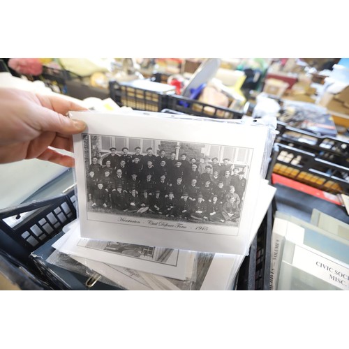 255 - 6 trays of local ephemera, etc