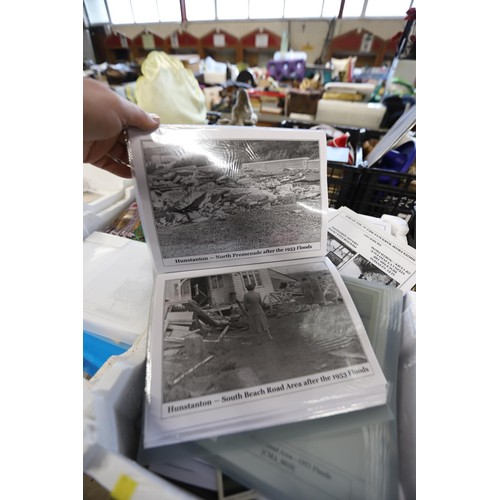 255 - 6 trays of local ephemera, etc