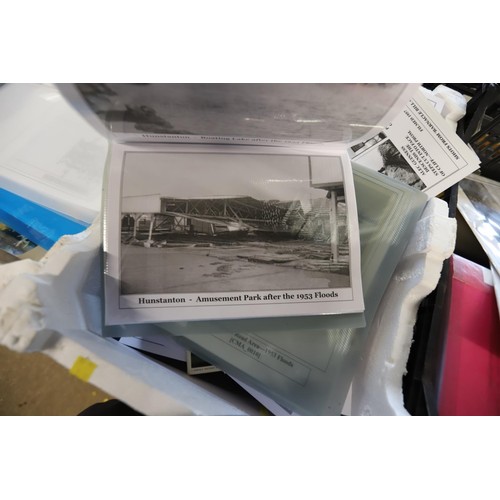 255 - 6 trays of local ephemera, etc