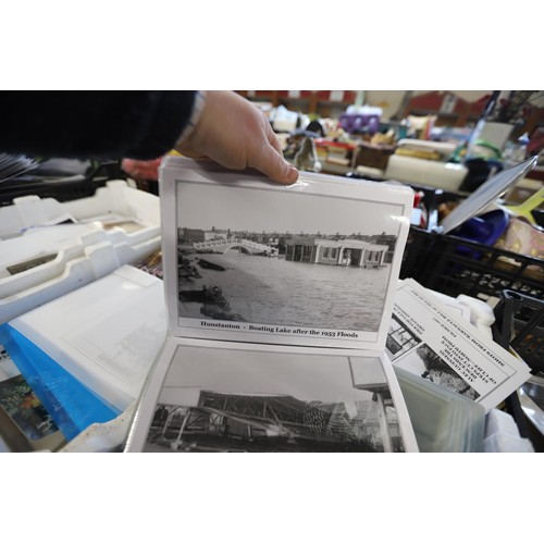 255 - 6 trays of local ephemera, etc