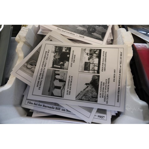 255 - 6 trays of local ephemera, etc