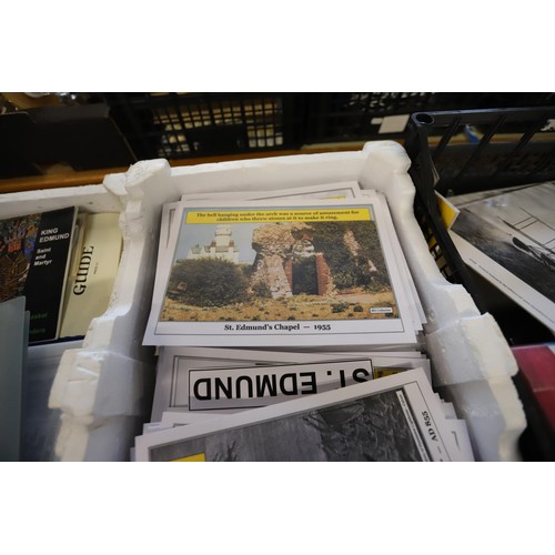 255 - 6 trays of local ephemera, etc