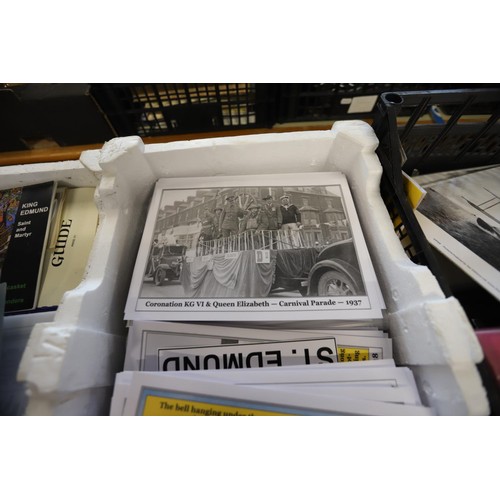 255 - 6 trays of local ephemera, etc