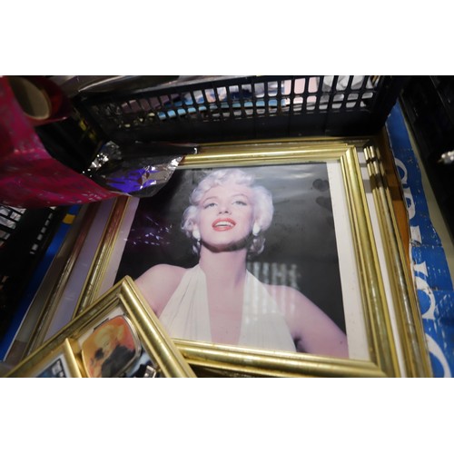 268 - Marilyn Monroe memorabilia, incl pictures, posters, lighters, calendars, etc