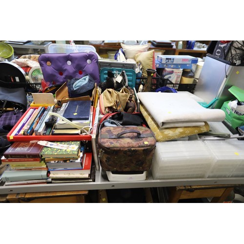 273 - Misc - books, kitchen bin, handbags, folding boxes, etc