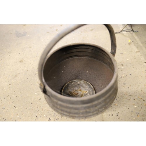 297 - Antique metal cauldron