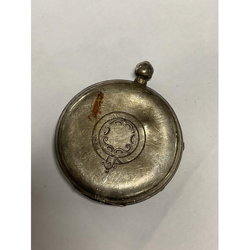 347 - 2 silver cased pocket watches a/f