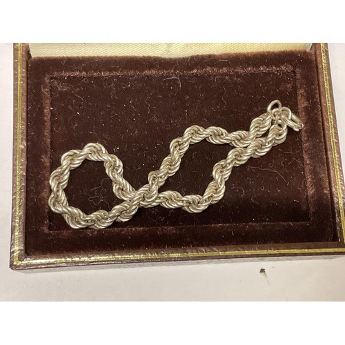 353 - 925 silver chain & 1 other - 20gms total