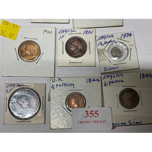 355 - 8 antique coins