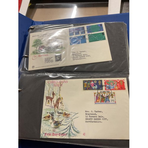 385 - 2 folders of first day covers