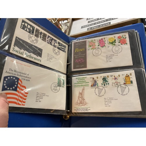 385 - 2 folders of first day covers