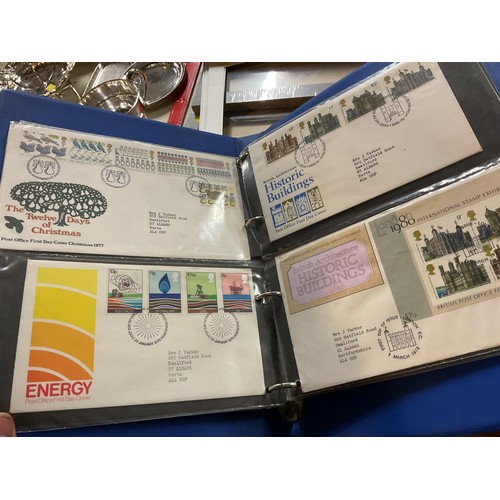 385 - 2 folders of first day covers