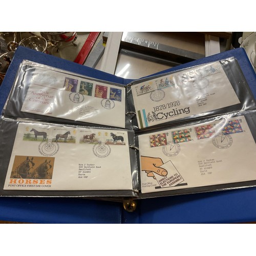 385 - 2 folders of first day covers