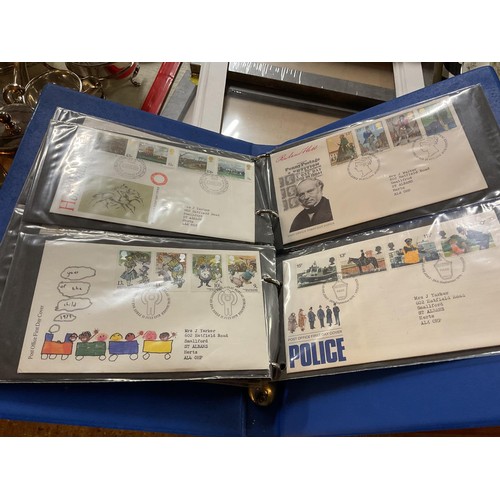 385 - 2 folders of first day covers