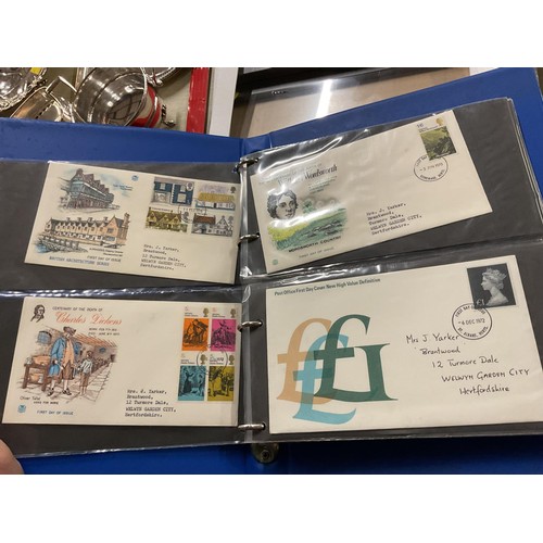 385 - 2 folders of first day covers