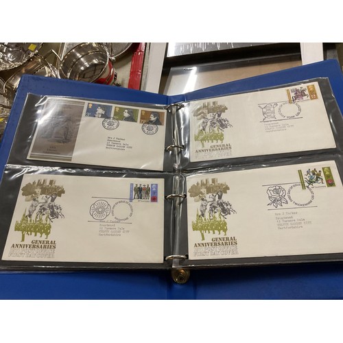 385 - 2 folders of first day covers