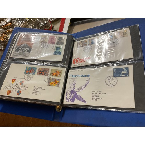 385 - 2 folders of first day covers