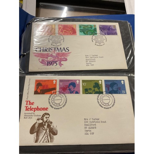 385 - 2 folders of first day covers