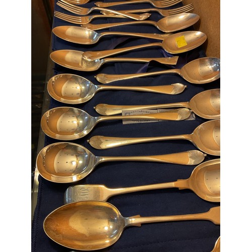 409 - Qty of plated cutlery, incl Mappin & Web