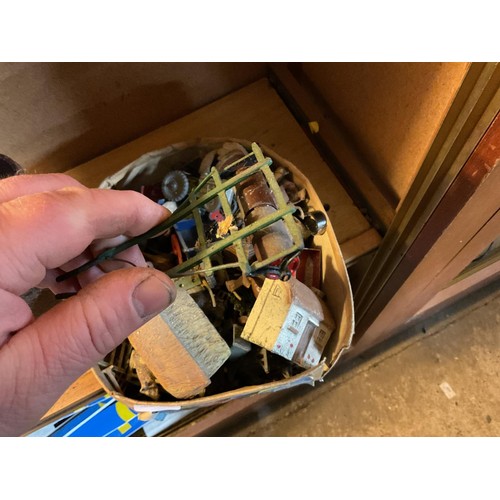 428 - Box of vintage farm toys, etc