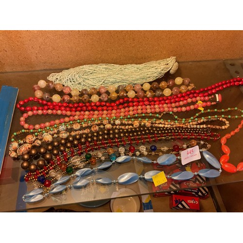 445 - Various necklaces