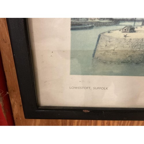 494 - Framed print of Lowestoft Suffolk