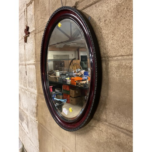 498 - Oval wall mirror