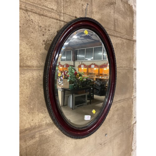 498 - Oval wall mirror