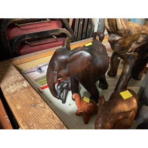 500 - Various elephant figures