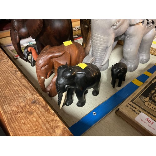 500 - Various elephant figures