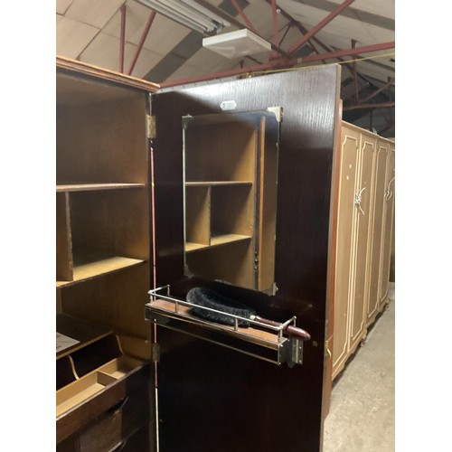 536 - Waring & Gillow double gents wardrobe