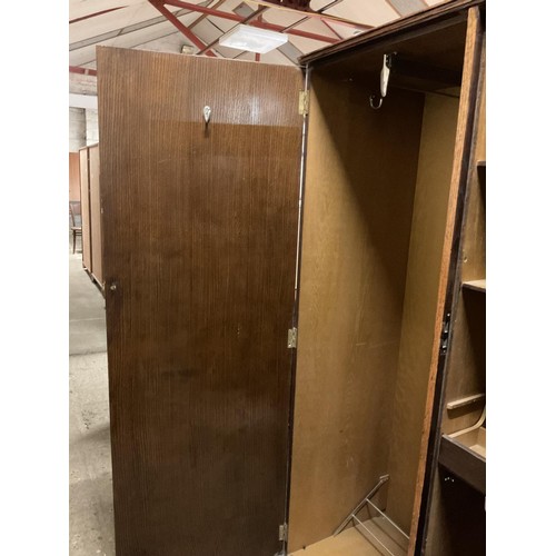 536 - Waring & Gillow double gents wardrobe