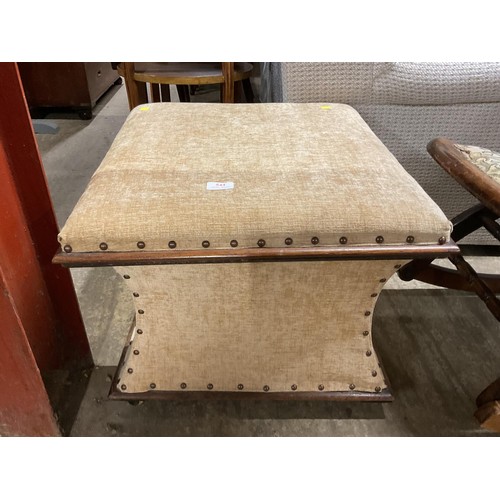 544 - Antique upholstered ottoman box