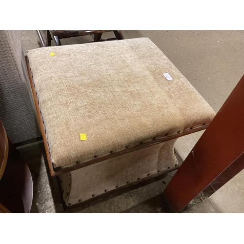 544 - Antique upholstered ottoman box