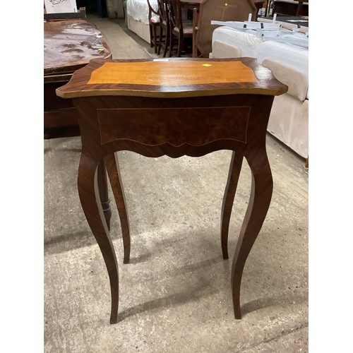 546 - French single drawer lamp table