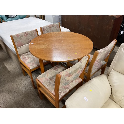 588 - Teak table & 4 chairs