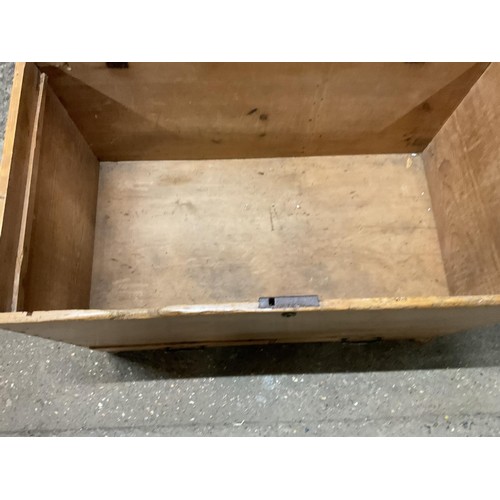 590 - Antique Victorian blanket box with 2 drawers under