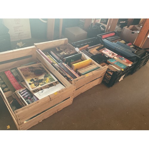 250 - 4 trays of books