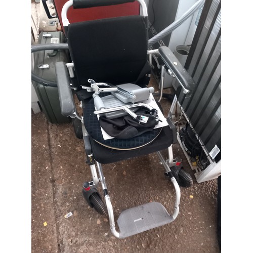 176 - Fold & wheel wheelchair - no charger/controller - with user manual