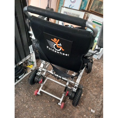 176 - Fold & wheel wheelchair - no charger/controller - with user manual