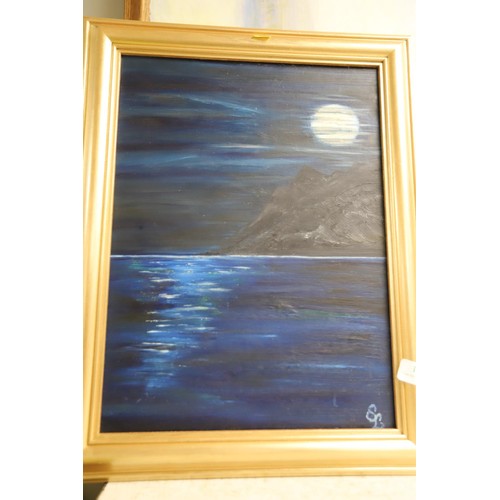 143 - 2 framed oil paintings