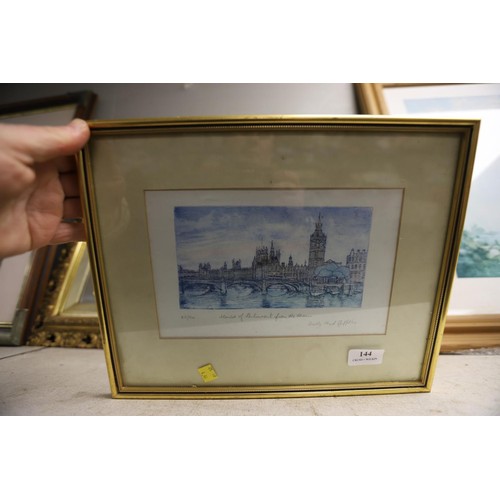 149 - Houses of Parliament from the Thames print - David Lloyd Griffiths