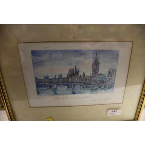 149 - Houses of Parliament from the Thames print - David Lloyd Griffiths