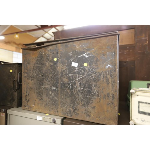 306 - Large metal document chest