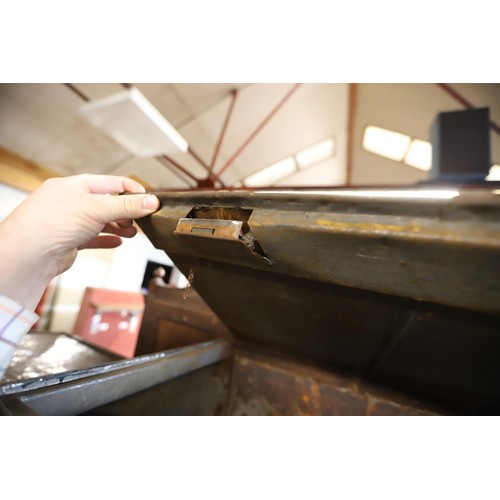 306 - Large metal document chest